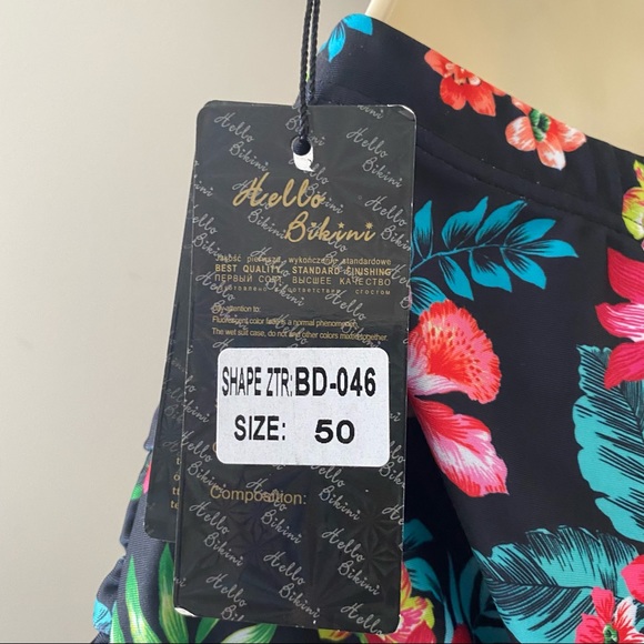 HELLO BIKINI PLUS SIZE FLORAL BATHING SUIT(RUNS VERY SMALL…MORE LIKE A LARGE) - Picture 6 of 16